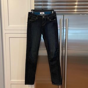 Paige Skinny Dark Jeans Size 25
